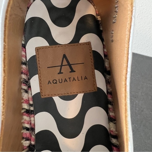 Aquatalia Jen Leather Platform Espadrille Slip-on Shoes - Picture 8 of 10